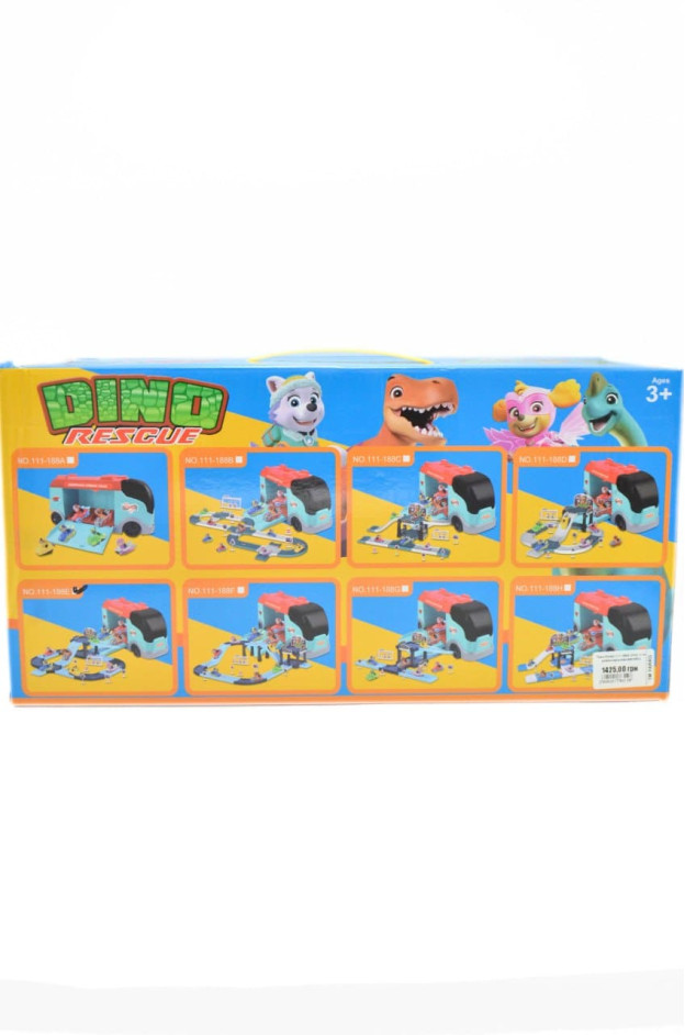 Трек для дітей 111-188E DINO з героями/запускач/автобус