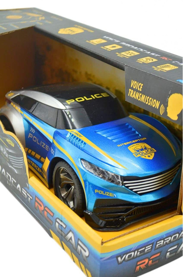 Машинка для хлопчика R252S Police на р/к запис/відтворення голосу