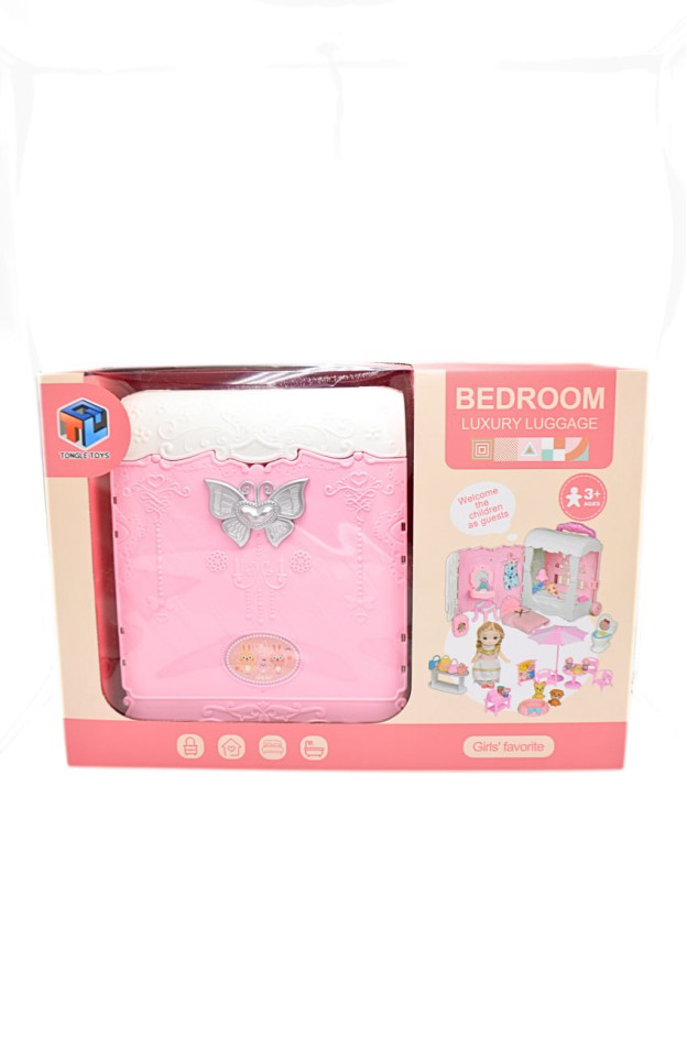 Будинок для дівчинки 6688-9 Bedroom,меблі/аксесуари/2 ляльки/улюбленці