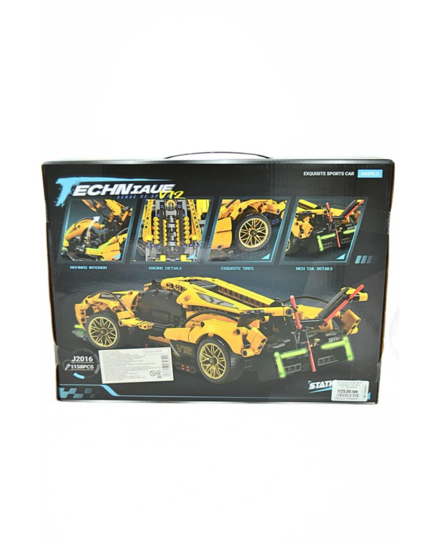 Конструктор для хлопчика J2016 Lamborghini Techniaue V12,1158 деталей