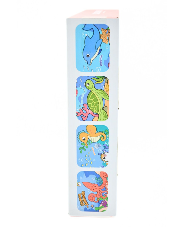 Книжка для дітей 6075 м'яка Ocean Animals,підсвітка/звук