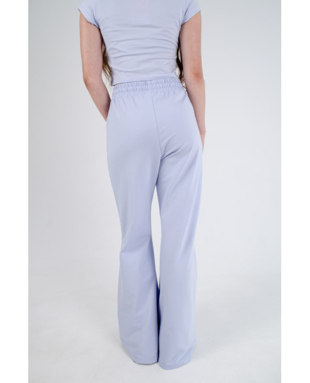 Костюм для дівчинки весна-осінь 8410 котон блакитний камінці 134(р) 