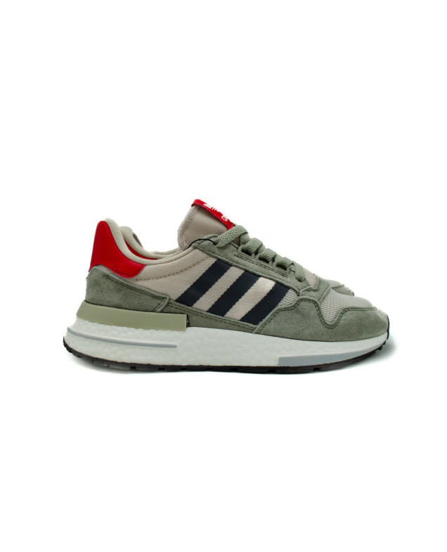 Кросівки для хлопчика весна-осінь U-8014 екошкіра/сітка оливка Adidas 37(р) 