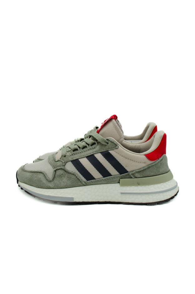 Кросівки для хлопчика весна-осінь U-8014 екошкіра/сітка оливка Adidas 37(р) 