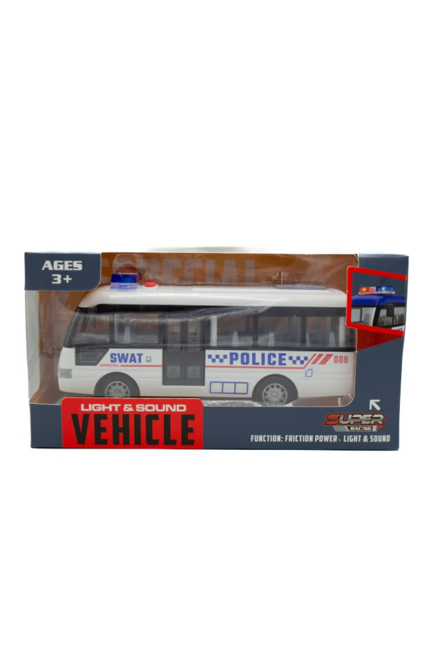 Машинка для хлопчика YM9906B Поліцейський автобус звук/світло/інерця