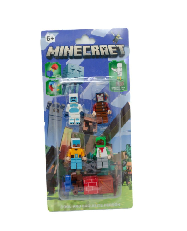 Герої для дітей 4023 Minecraft-2 магнітні кубики
