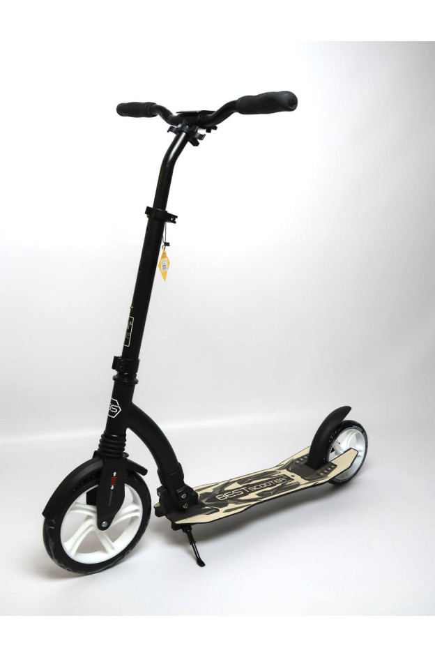 Самокат Best Scooter для дітей 75343 колеса PU d колеса 23см/20 см чорний/білий