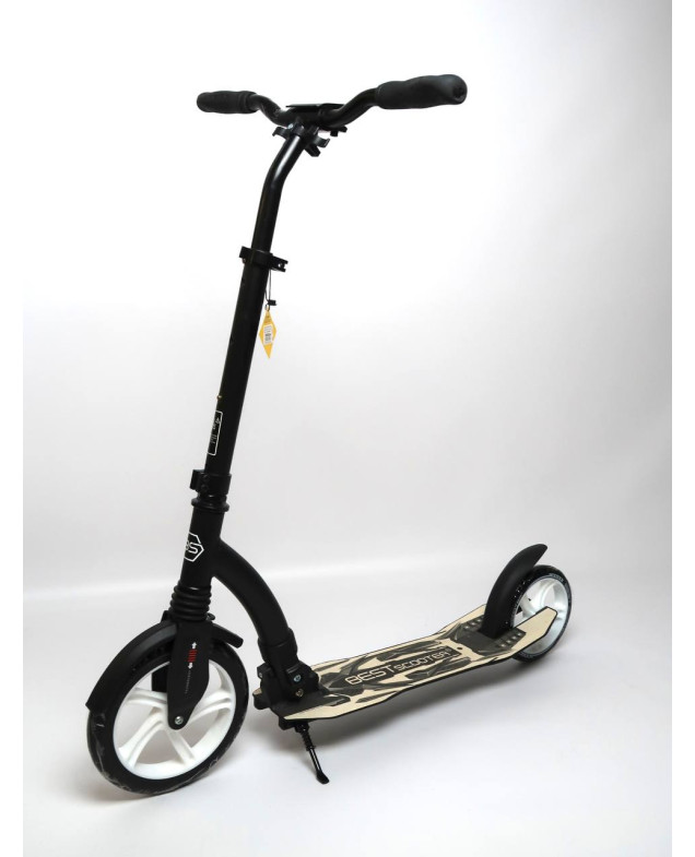 Самокат Best Scooter для дітей 75343 колеса PU d колеса 23см/20 см чорний/білий