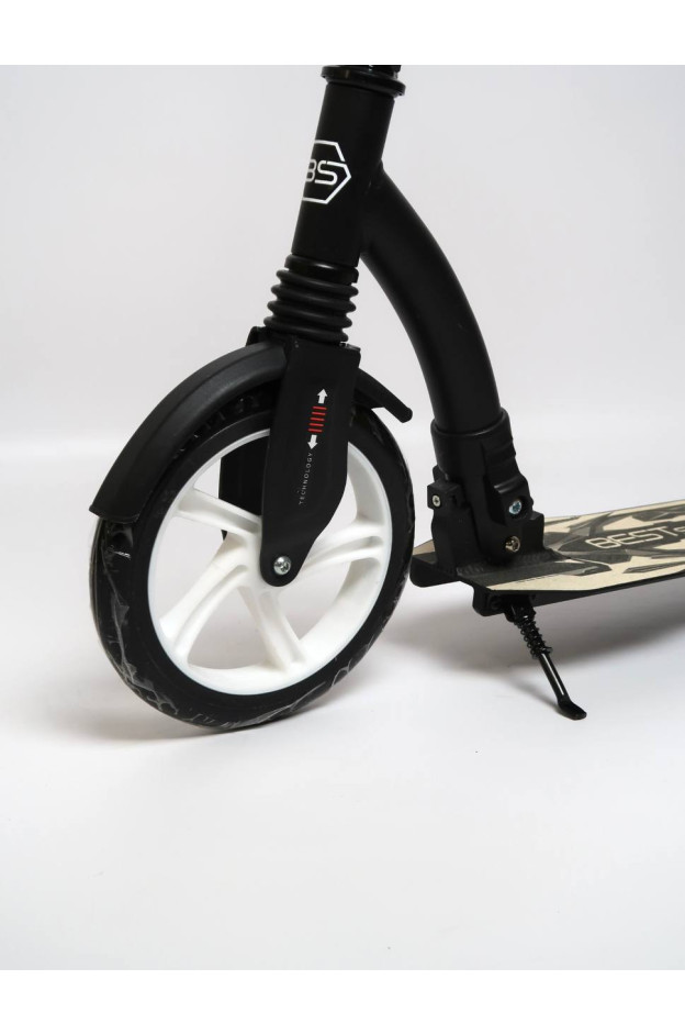 Самокат Best Scooter для дітей 75343 колеса PU d колеса 23см/20 см чорний/білий