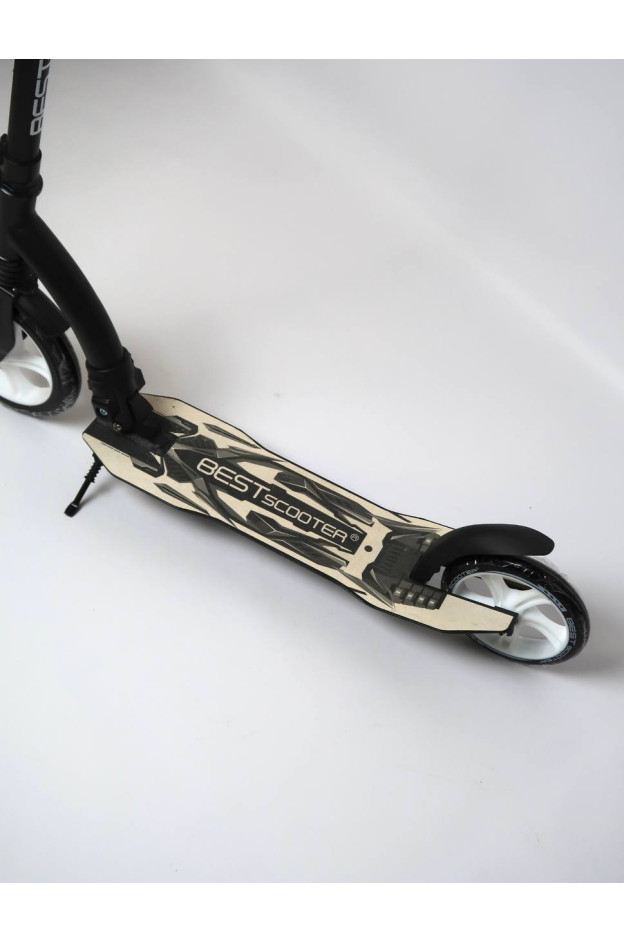Самокат Best Scooter для дітей 75343 колеса PU d колеса 23см/20 см чорний/білий