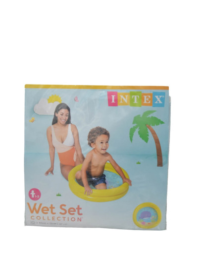 Басейн INTEX для дітей 59409NP жовтий міні Кит,до 3-х років,19 л