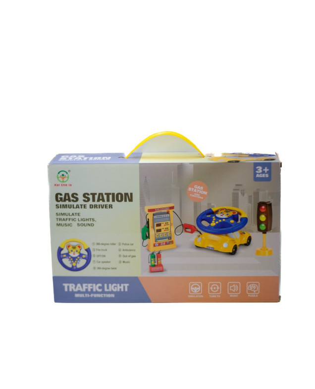 Іграшка інтерактивна для дітей 2192E-47 Gas station,підсвічування/мелодії