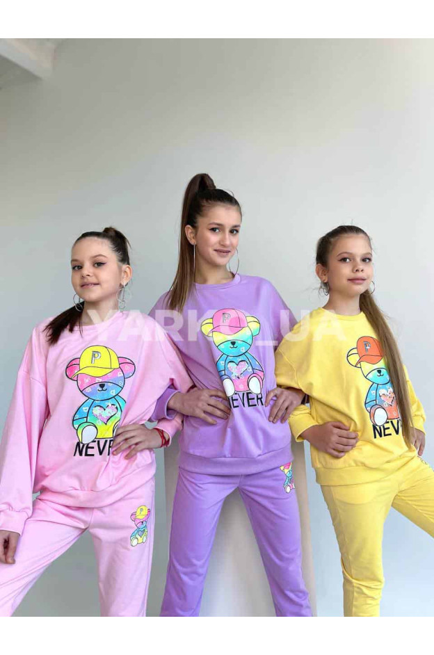 Світшот для дівчат 1611 з котону/пе NEVER 14(р)