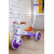 Велосипед Best Trike для дівчинки або для хлопчка LB-10571 нейлон білий/фіолет 3-х колісний,колеса передні 10