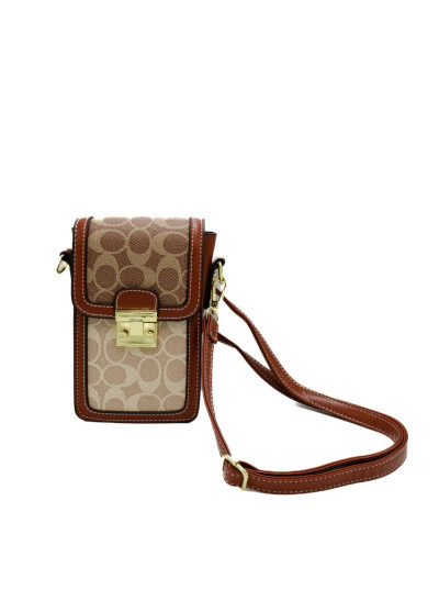 Сумка для дівчинки 998164 екошкіра беж/коричневий 11*18*7 Phone bag