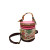 Сумка для дівчинки 619# екошкіра коричневий/рожевий 17*14*8 тубус графіті-принт