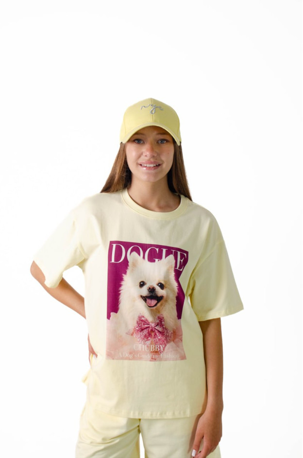 Футболка для дівчинки на літо K072 котон банан DOGUE one size(р) 