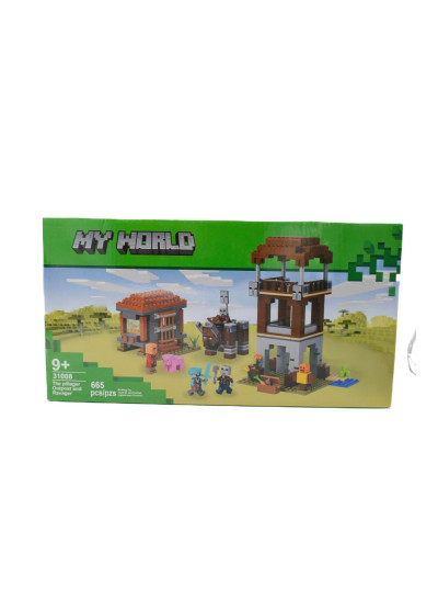 Конструктор для дітей 31008 My World ферма, 665 ел