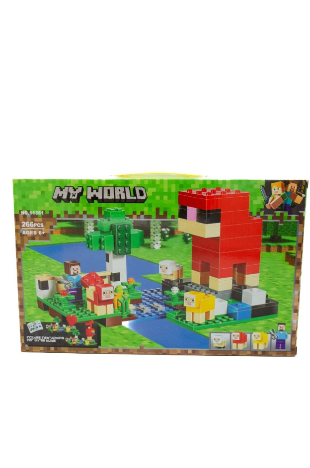Конструктор для дітей 11361 My World Вовняна ферма, 266 ел