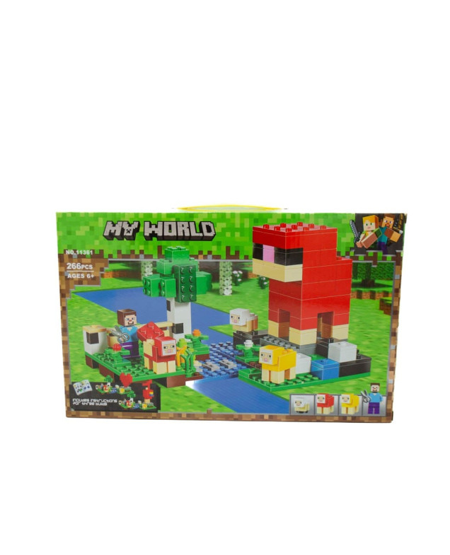 Конструктор для дітей 11361 My World Вовняна ферма, 266 ел