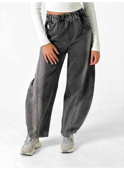Джинси для дівчинки або для хлопчика весна-осінь 26662 котон сірий baggy jeans ELYZA 175(р) 