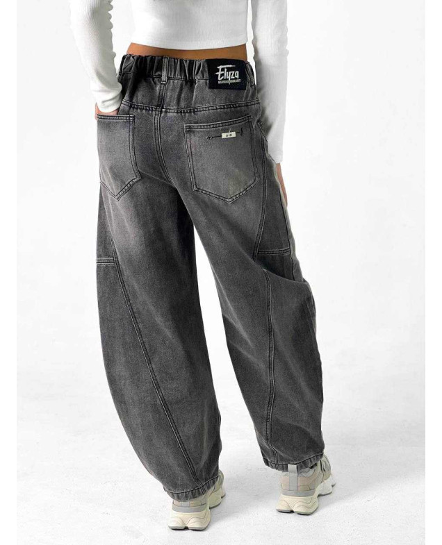 Джинси для дівчинки або для хлопчика весна-осінь 26662 котон сірий baggy jeans ELYZA 175(р) 