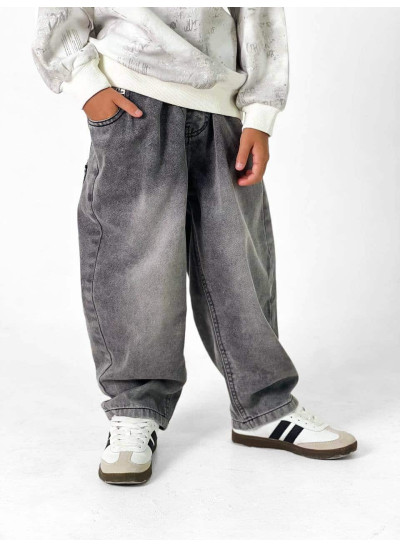 Джинси для хлопчика весна-осінь A2621 котон сірий baggy jeans ADLER 120(р) 