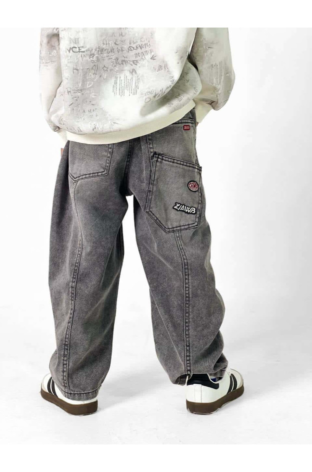 Джинси для хлопчика весна-осінь A2621 котон сірий baggy jeans ADLER 125(р) 