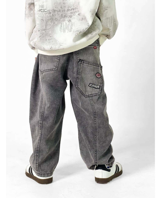 Джинси для хлопчика весна-осінь A2621 котон сірий baggy jeans ADLER 125(р) 