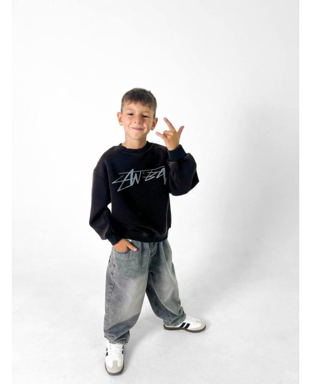 Джинси для хлопчика весна-осінь A2621 котон сірий baggy jeans ADLER 125(р) 