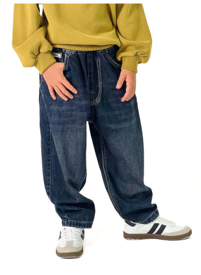 Джинси для хлопчика весна-осінь A2621 котон темно синій baggy jeans ADLER 130(р) 