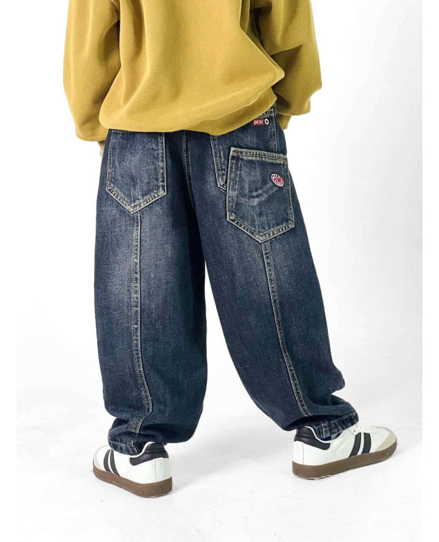 Джинси для хлопчика весна-осінь A2621 котон темно синій baggy jeans ADLER 130(р) 
