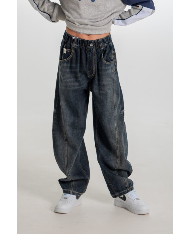 Джинси для хлопчика весна-осінь 26662 котон темно синій baggy jeans ELYZA 175(р) 