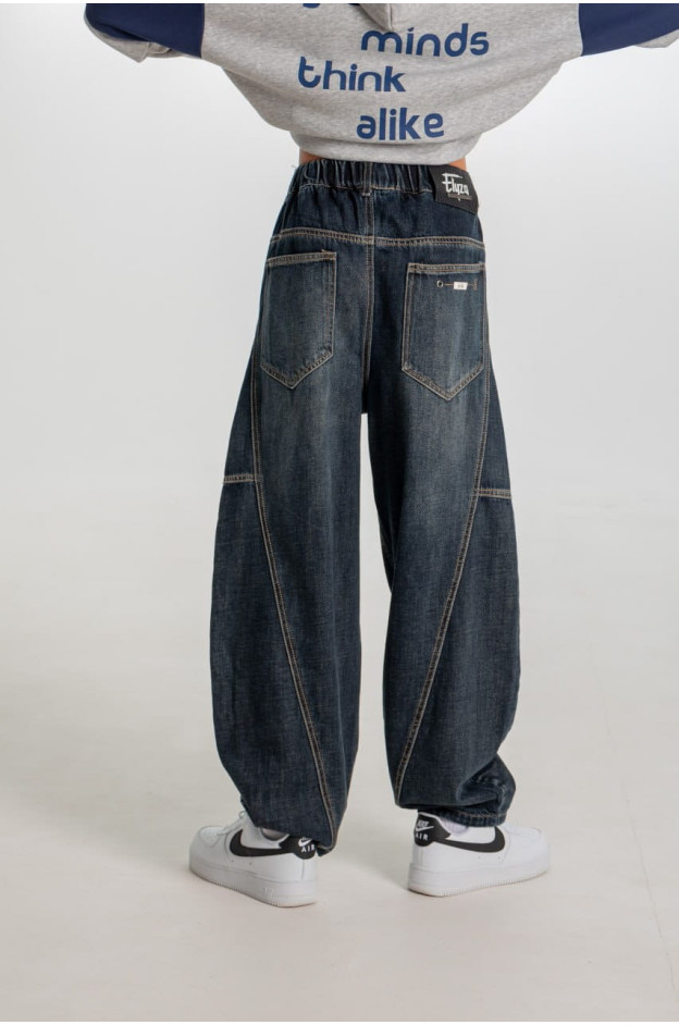 Джинси для хлопчика весна-осінь 26662 котон темно синій baggy jeans ELYZA 175(р) 