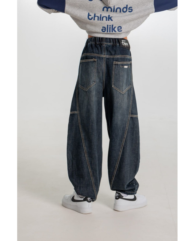 Джинси для хлопчика весна-осінь 26662 котон темно синій baggy jeans ELYZA 175(р) 