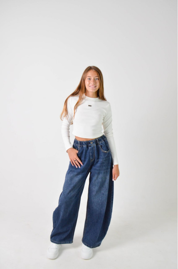 Джинси для дівчинки весна-осінь 26-YQ6690 котон синій baggy jeans IFFANY 175(р) 