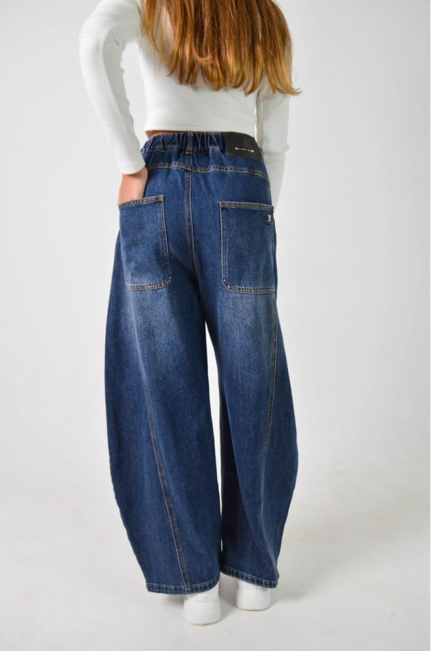 Джинси для дівчинки весна-осінь 26-YQ6690 котон синій baggy jeans IFFANY 175(р) 