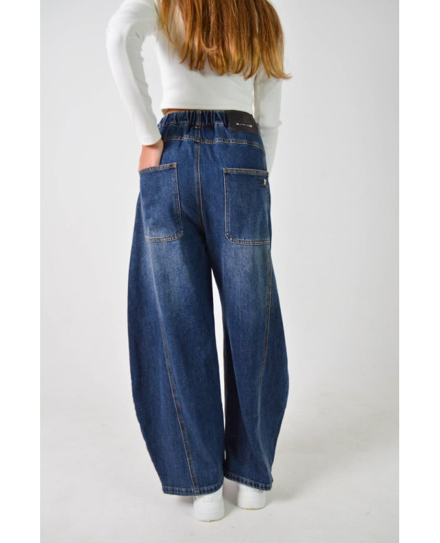 Джинси для дівчинки весна-осінь 26-YQ6690 котон синій baggy jeans IFFANY 175(р) 