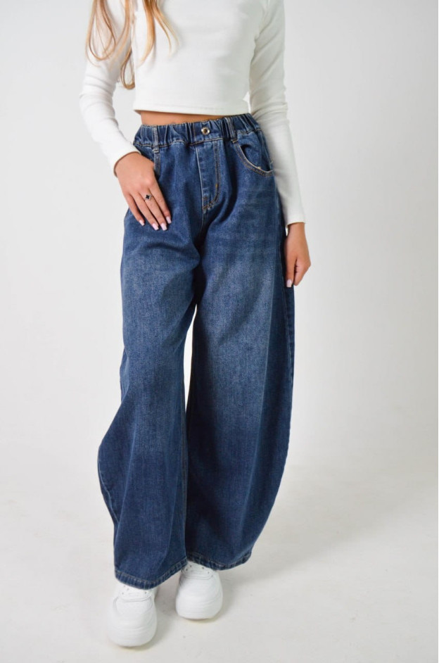 Джинси для дівчинки весна-осінь 26-YQ6690 котон синій baggy jeans IFFANY 175(р) 