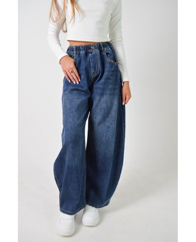 Джинси для дівчинки весна-осінь 26-YQ6690 котон синій baggy jeans IFFANY 175(р) 