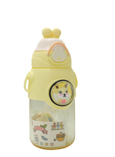 Пляшка для дітей C69361 жовтий Rabbit,з наліпками,700 мл