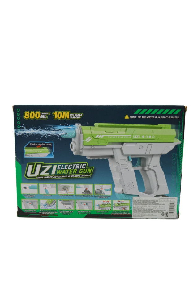 Пістолет для хлопчика KB1323 водний Uzi,акумулятор/підсвічування