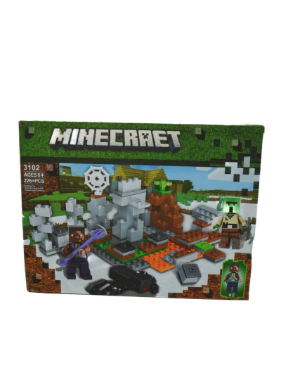Конструктор для дітей 3102 Minecraft,Кубічний світ,226 деталей