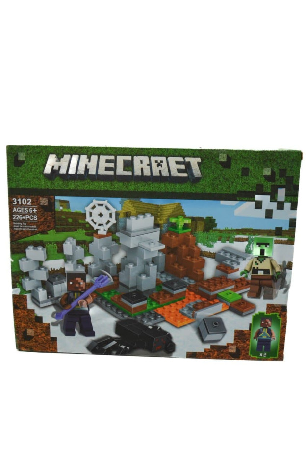 Конструктор для дітей 3102 Minecraft,Кубічний світ,226 деталей