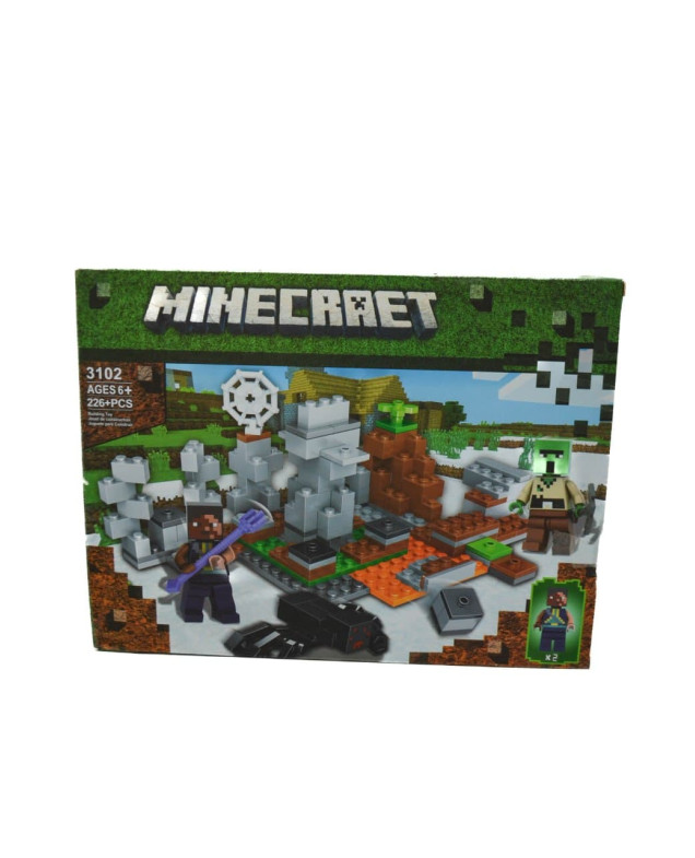 Конструктор для дітей 3102 Minecraft,Кубічний світ,226 деталей