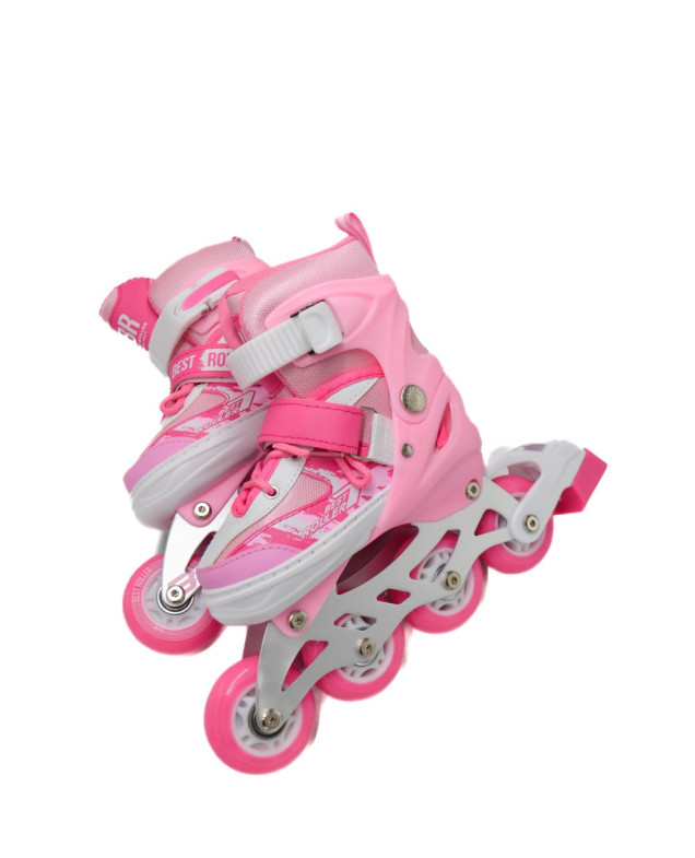 Ролики Best roller для дівчинки 36210-S рожевий колеса PU,d=6,5 см,устілка 17-18,5 см 30-33(р) 