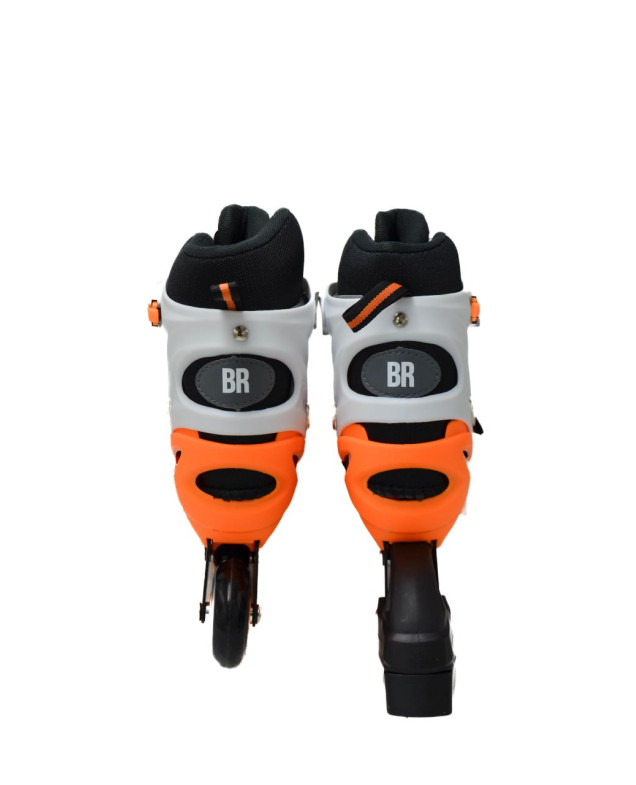 Ролики Best roller для дівчинки або для хлопчика 61720-S чорний/оранж колеса PU,d=6,5 см,устілка 17-18,5 см 30-33(р) 