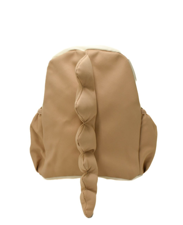 Рюкзак для дівчинки або для хлопчика Y26-B2 текстиль беж/молочний 28*24*10.5 Діно-хвостик
