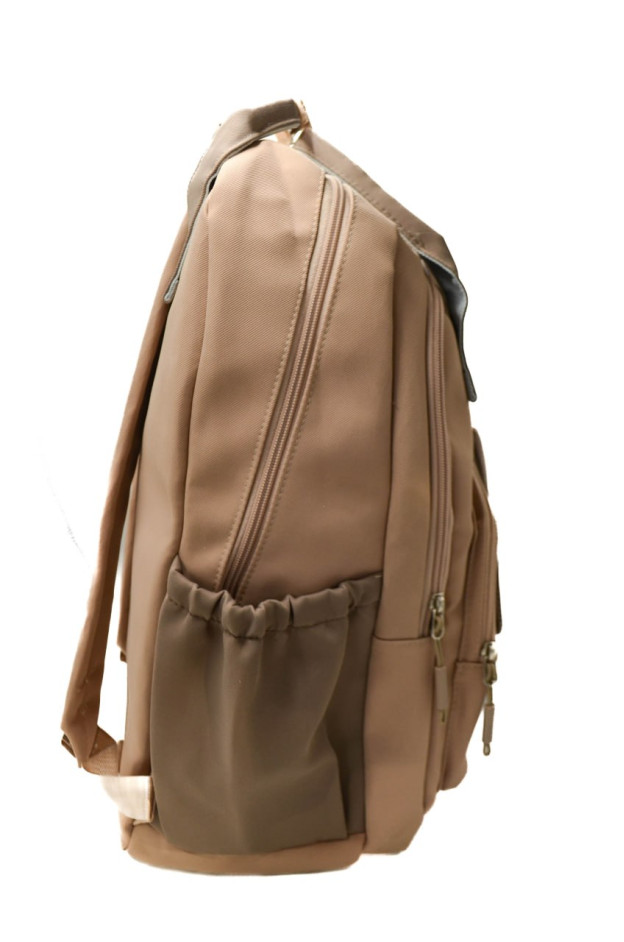 Рюкзак для дівчинки або для хлопчика S537# текстиль капучино 45*30*17 Coffee