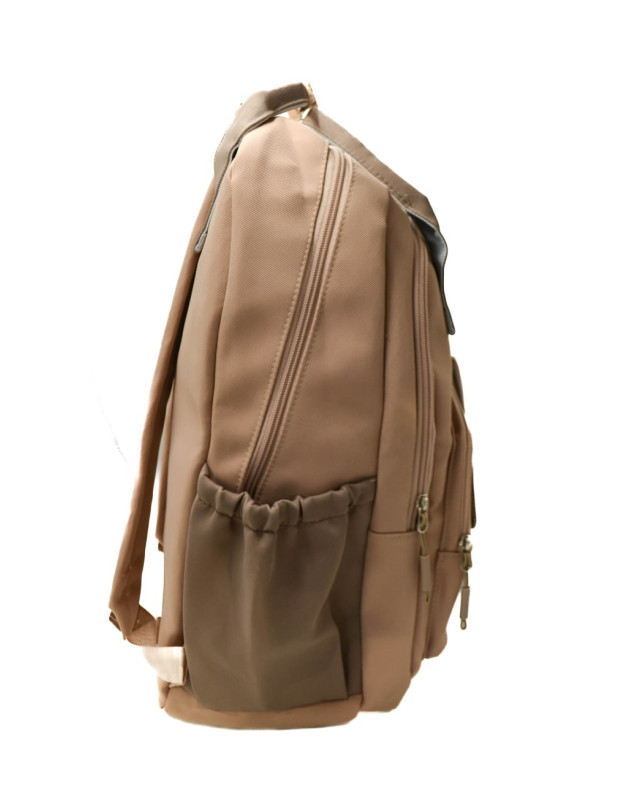 Рюкзак для дівчинки або для хлопчика S537# текстиль капучино 45*30*17 Coffee